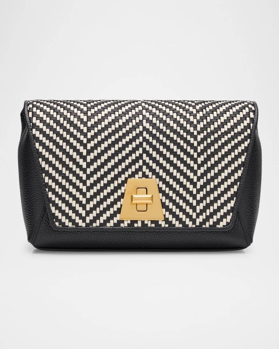 Anouk Small Braided Leather Crossbody Bag